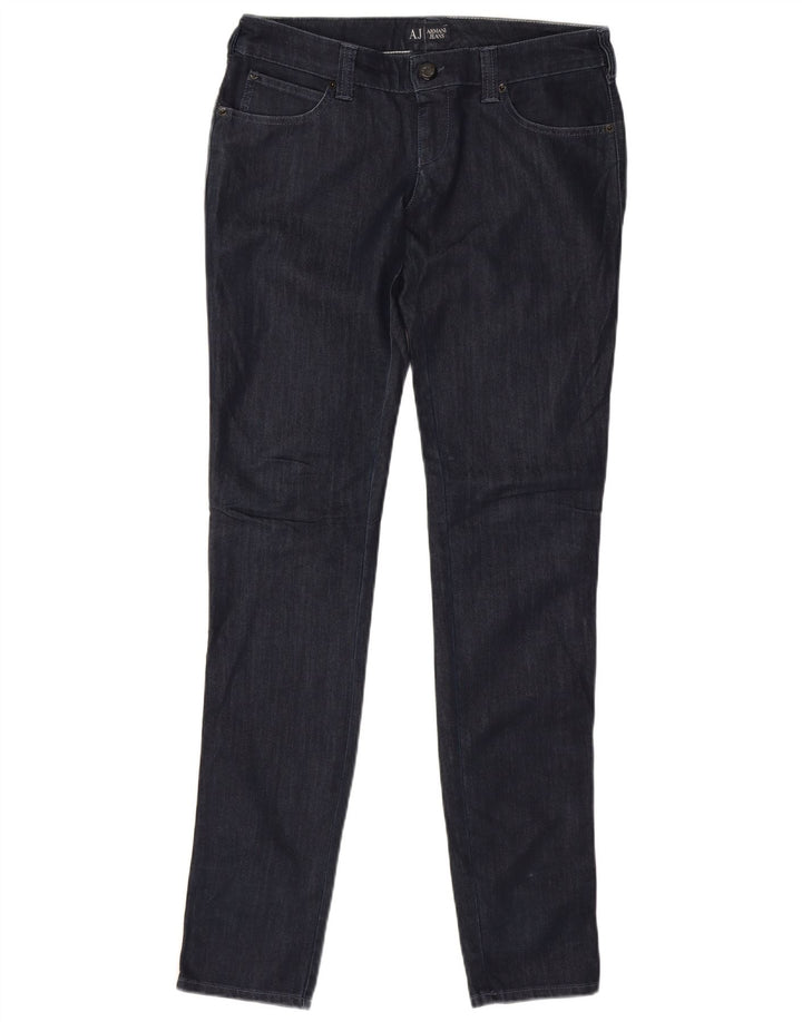 Armani Dame Slim Jeans W30 L33 Marineblå Bomuld