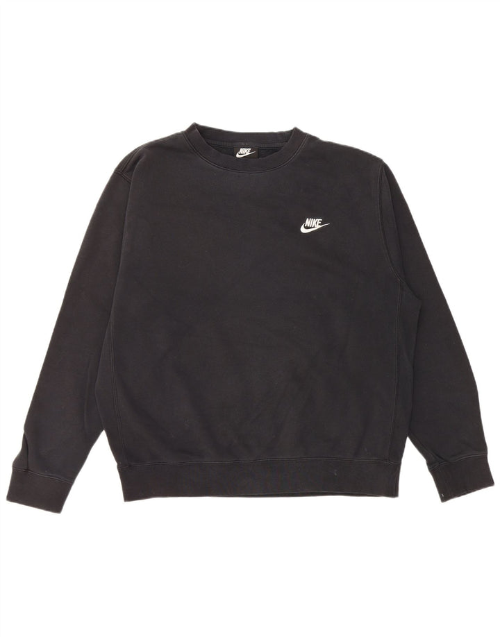 Nike Herre sweatshirt Jumper Medium Sort Bomuld
