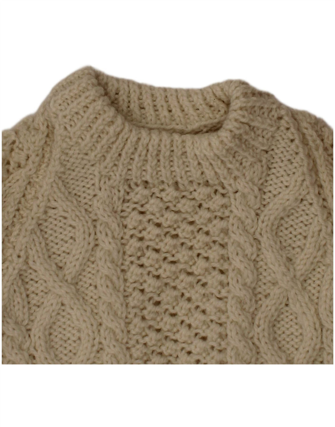 VINTAGE drenge sweater med rund hals 2-3 år Off White