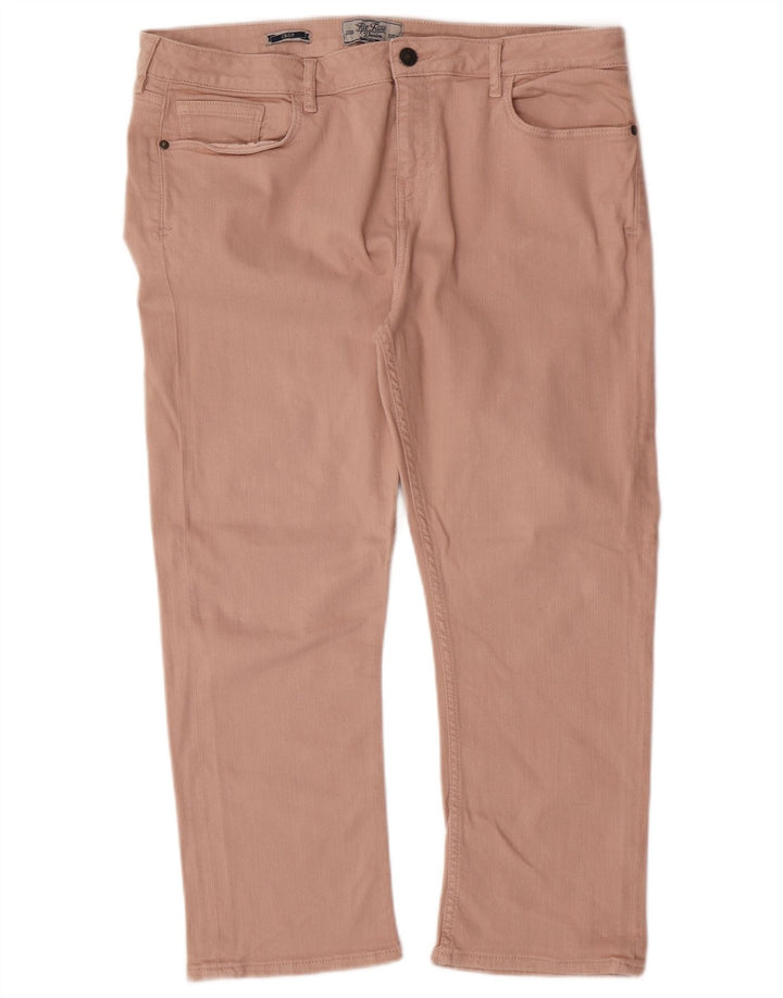 FEDT ANSIG Dame Cropped Jeans UK 16 Large W34 L23 Pink Bomuld