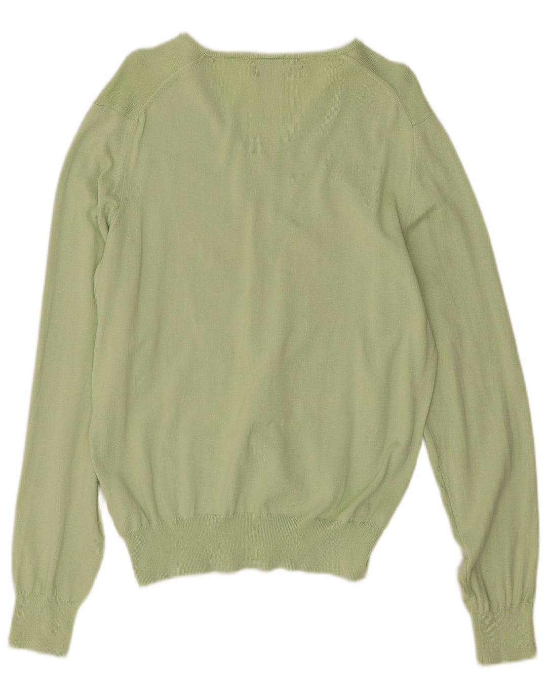 Zara Herre V-hals sweater Medium Grøn Bomuld