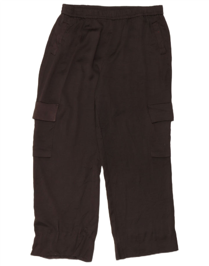 Zara Dame Cargo Træningsdragt Bukser UK 18 XL Sort