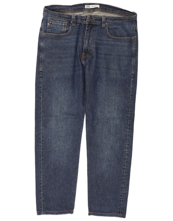 Zara Womens Tapered Jeans EU 46 XL W36 L27 Blå Bomuld
