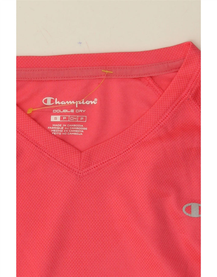 CHAMPION Womens Top Long Sleeve UK 10 Small Pink Vintage Champion and Second-Hand Champion from Messina Hembry 