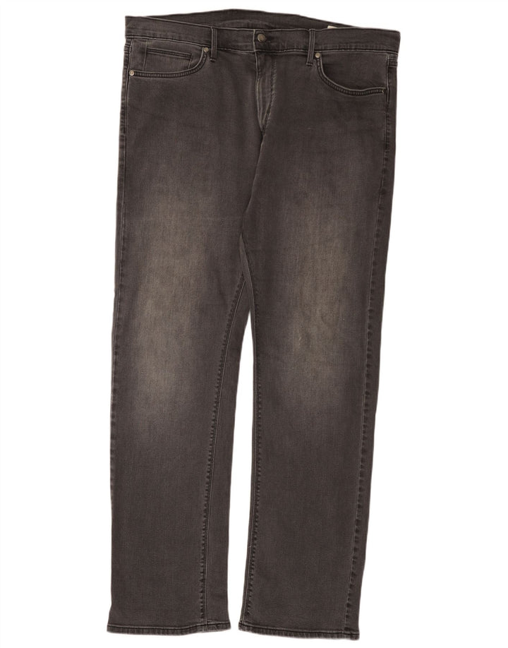 Marks & Spencer Straight Jeans til mænd W38 L33 Grå bomuld