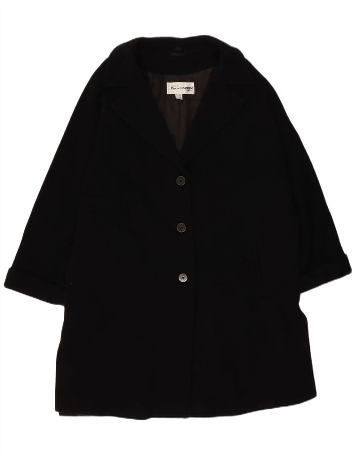 Pierre Cardin Dame Oversized Overfrakke IT 50 XL Sort Uld
