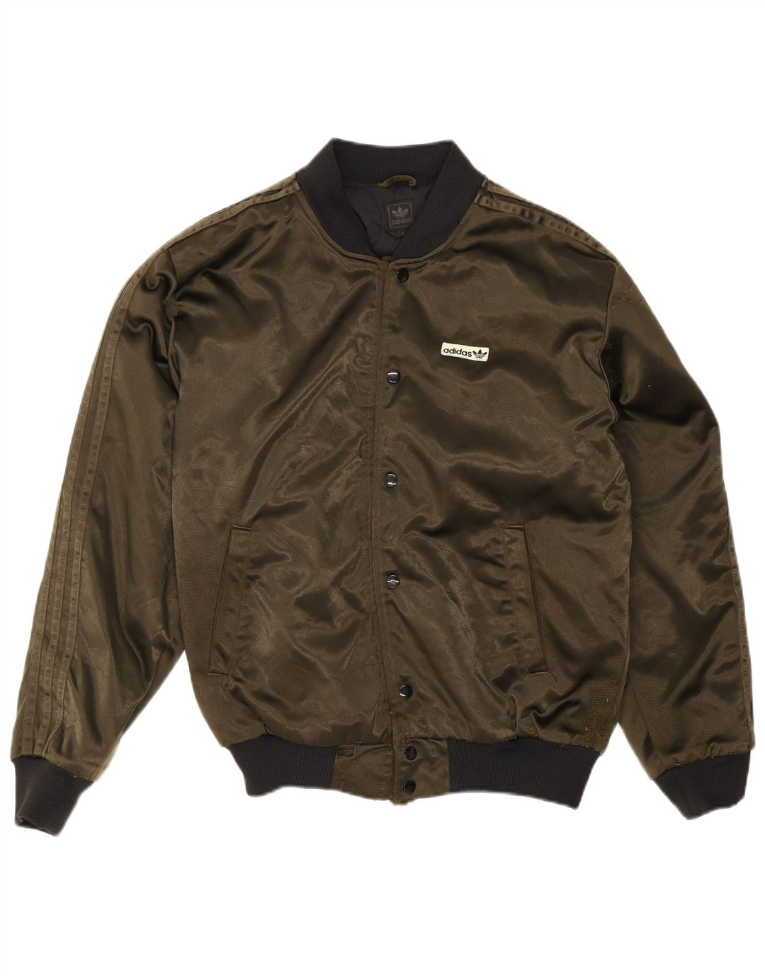 Adidas Herre Varsity Jacket UK 36 Small Khaki Polyamide