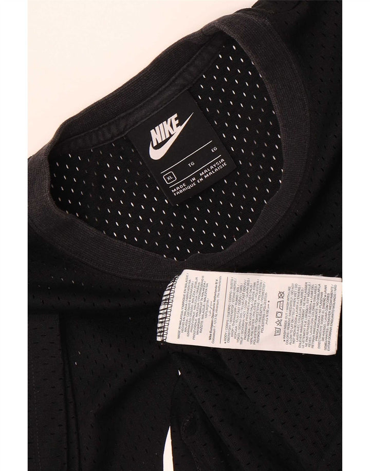 Nike Grafisk T-Shirt Top UK 18 XL sort polyester