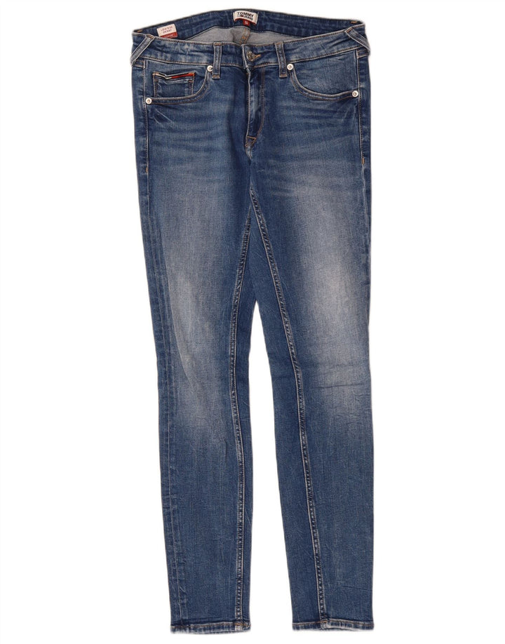 TOMMY HILFIGER Dame Sophie Skinny Jeans med lav talje W27 L30 blå bomuld