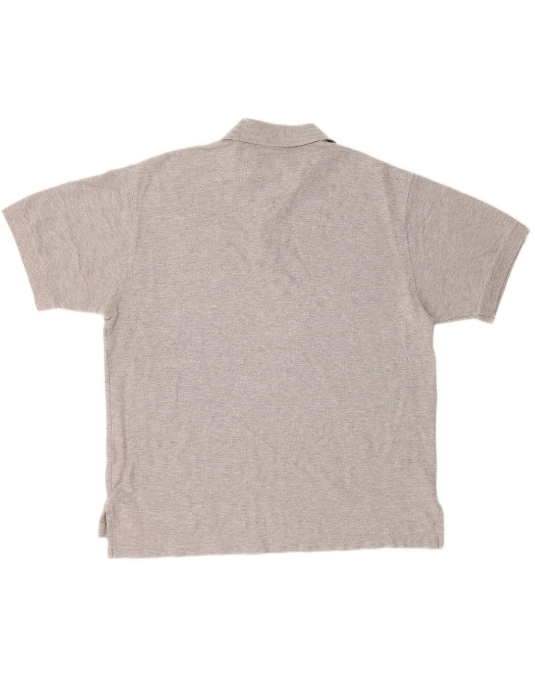 L.L.BEAN Mens Polo Shirt Large Grey Cotton