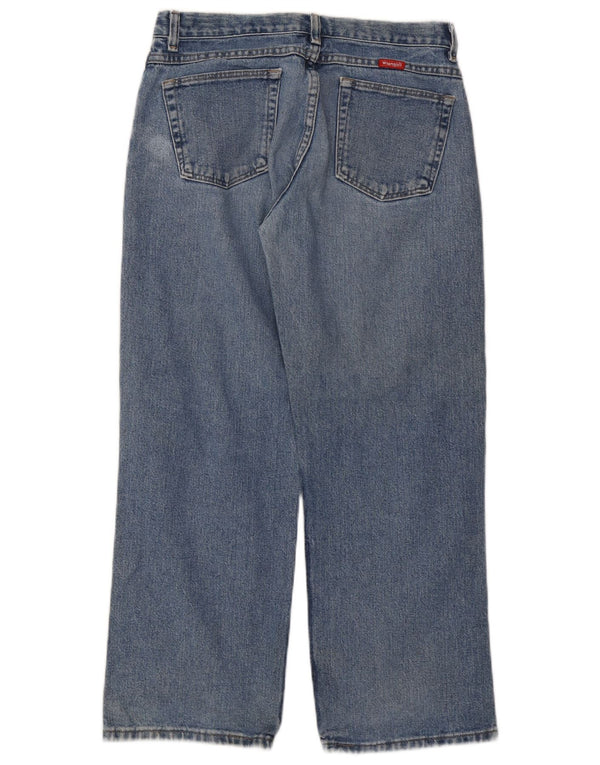 Wrangler Boys Straight Jeans 13-14 år W30 L27 Blå Bomuld