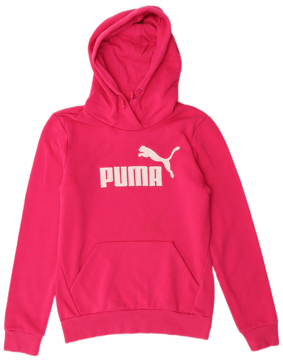 PUMA Grafisk hættetrøje til kvinder UK 10 Lille Pink Bomuld