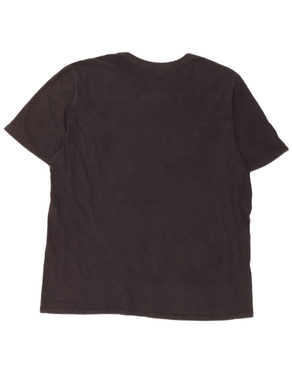 Hurley Herre Kortærmet Regular T-Shirt Top Stor Sort Bomuld