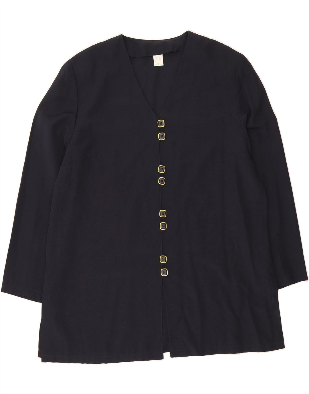VINTAGE Womens Cardigan Top UK 18 XL Navy Blue Vintage Vintage and Second-Hand Vintage from Messina Hembry 