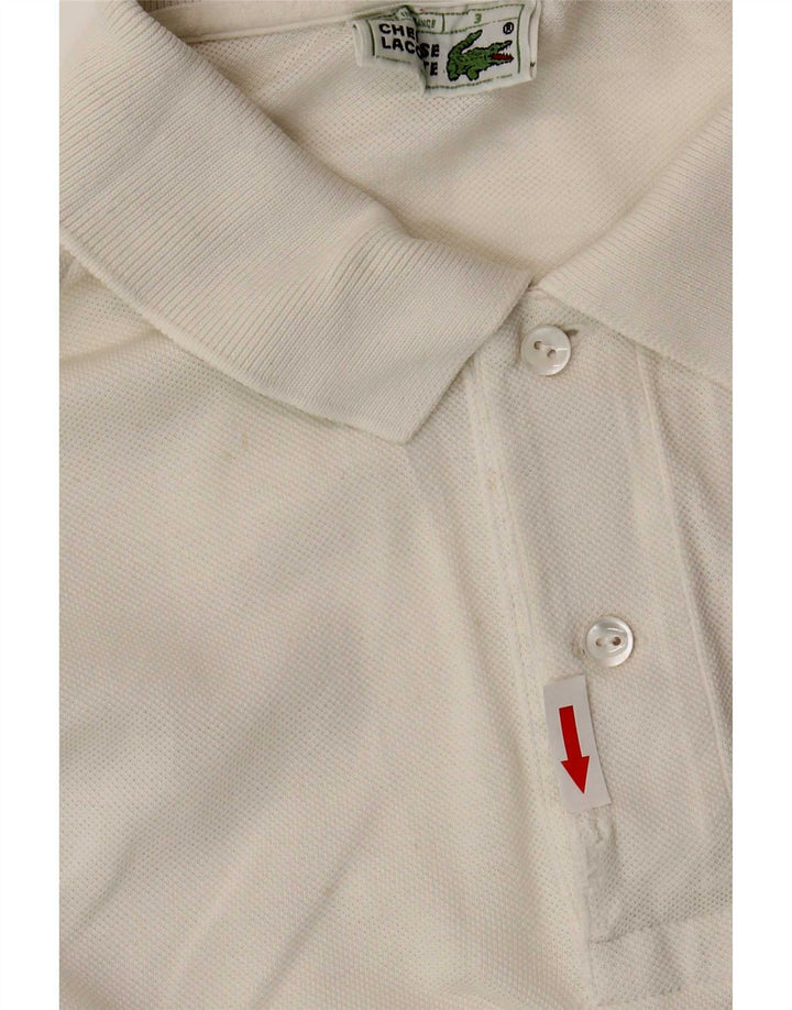 Lacoste herre poloskjorte str. 3 Lille hvid bomuld