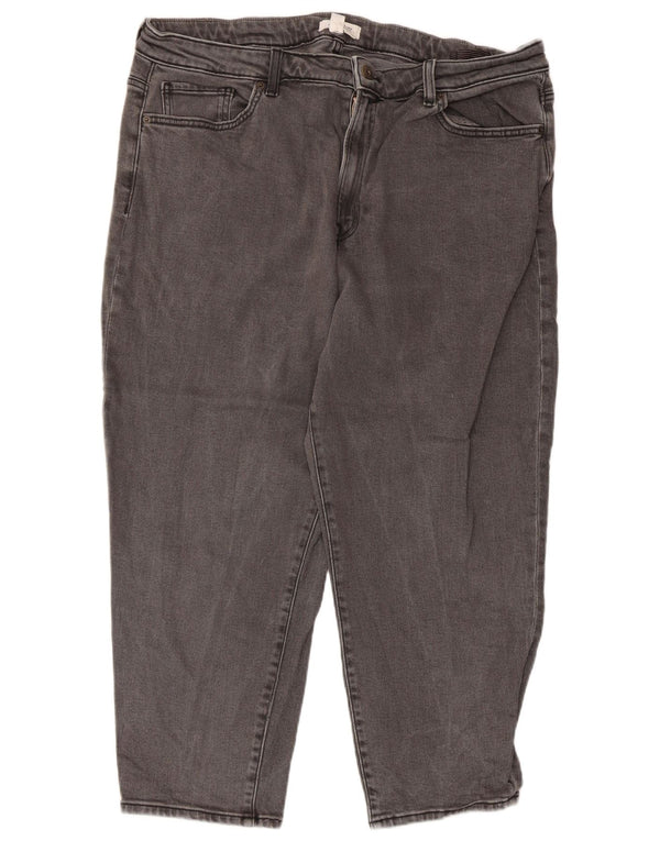 White Stuff Dame Slim Cropped Jeans UK 20 2XL W36 L24 Grå Bomuld