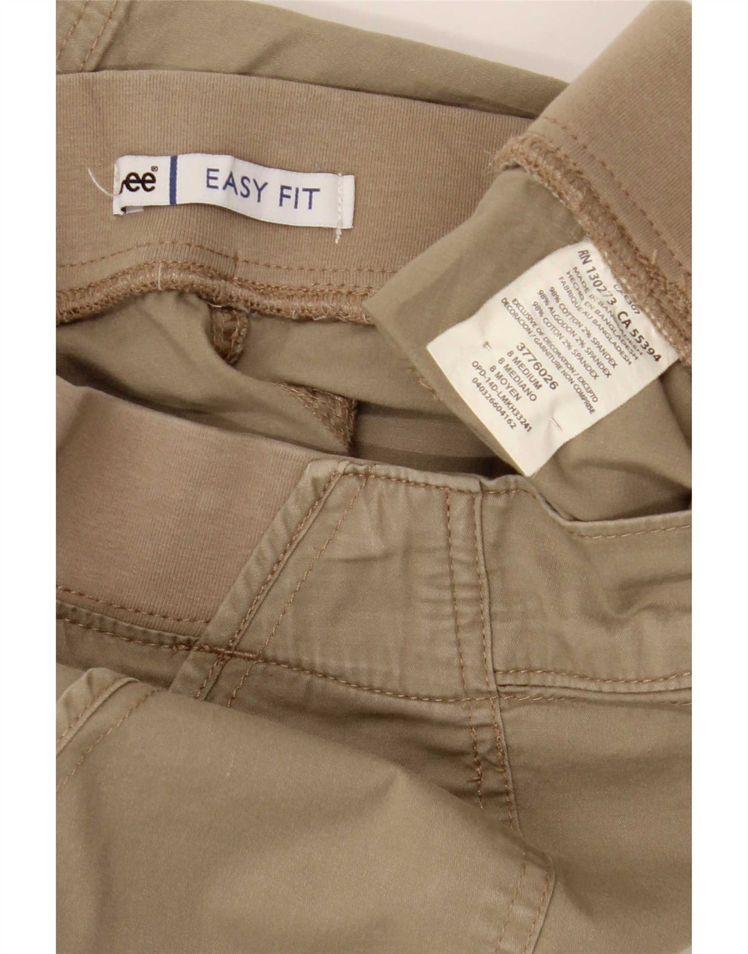 Lee Dame Cargo Shorts US 8 Medium W32 Khaki Bomuld