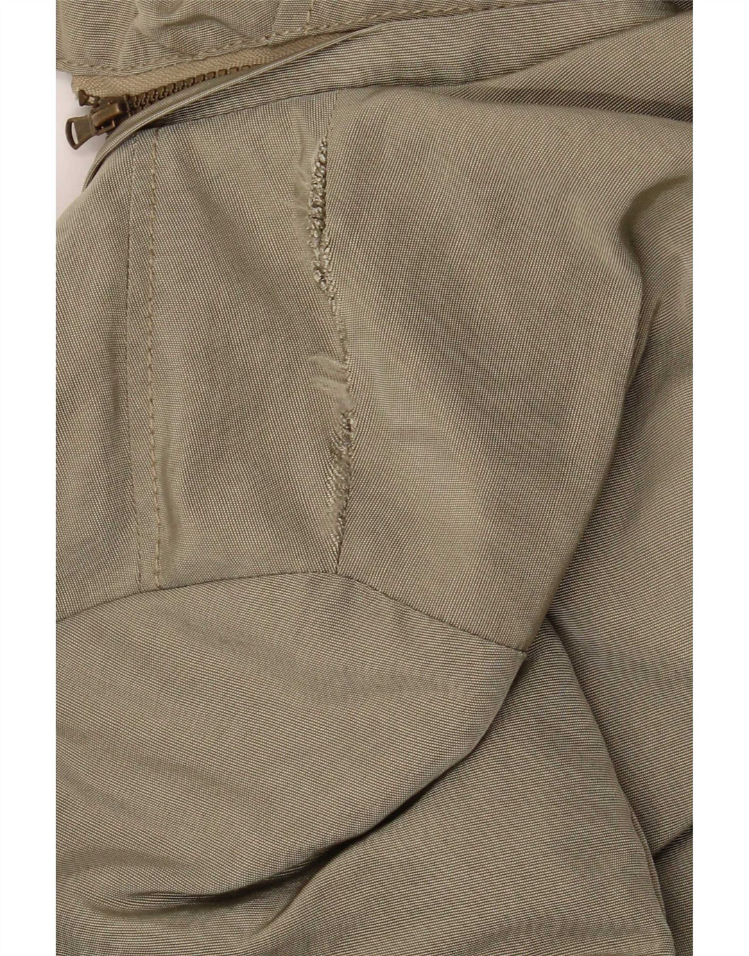 Marella Dame Hætte Oversized Polstret Frakke UK 8 Small Khaki Polyamid