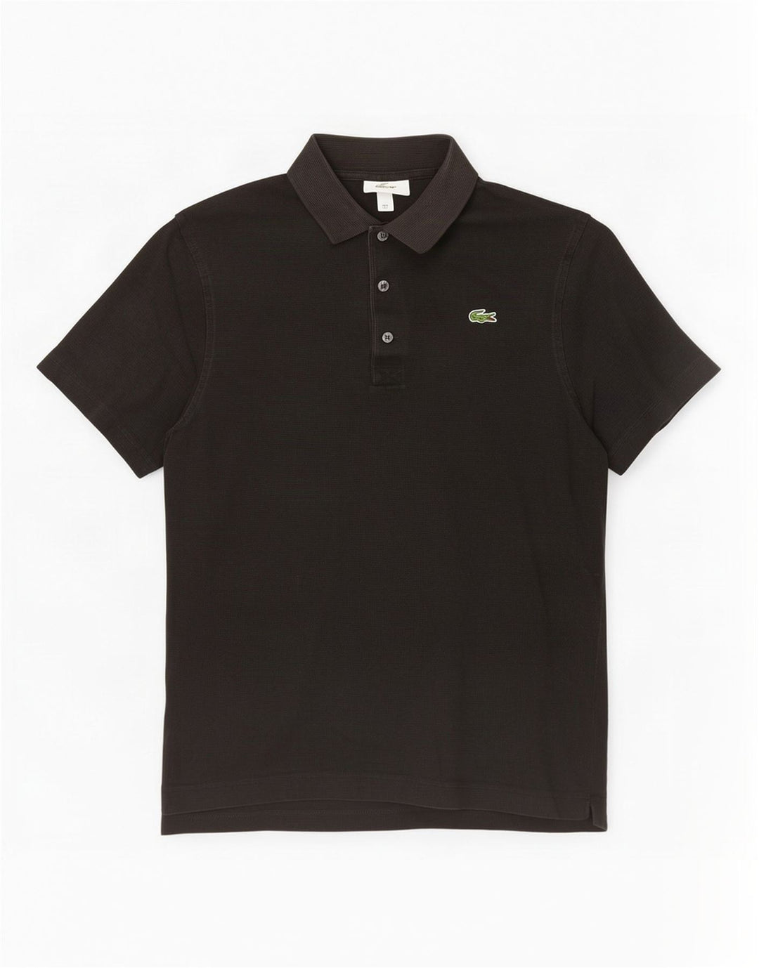 Lacoste Herre Polo Shirt Størrelse 5 Large Sort Bomuld