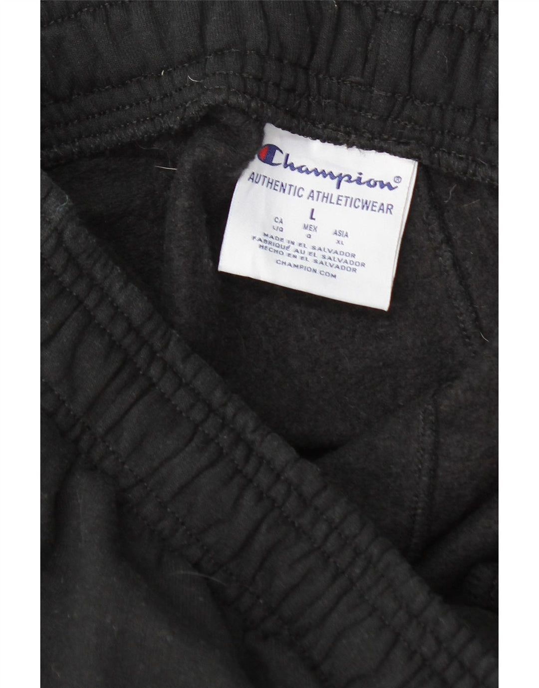 CHAMPION Mens Tracksuit Trousers Joggers Large  Black Cotton Vintage Champion and Second-Hand Champion from Messina Hembry 