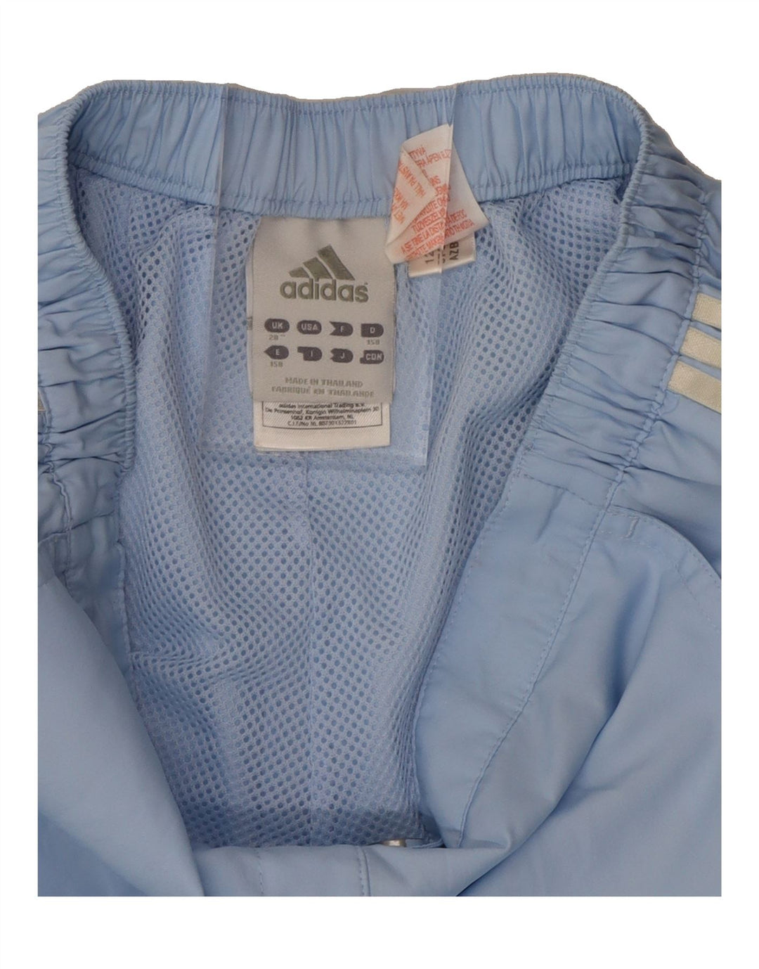 ADIDAS Girls Tracksuit Trousers 12-13 Years  Blue Polyester Vintage Adidas and Second-Hand Adidas from Messina Hembry 