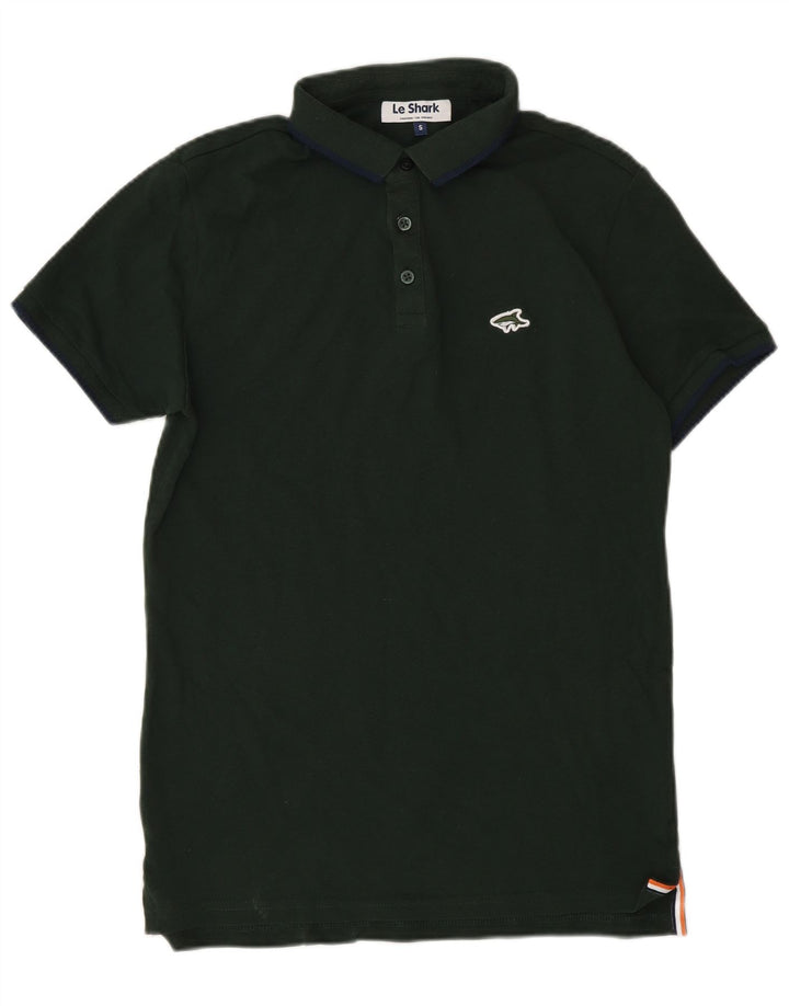 Le Shark Herre poloshirt Lille grøn bomuld