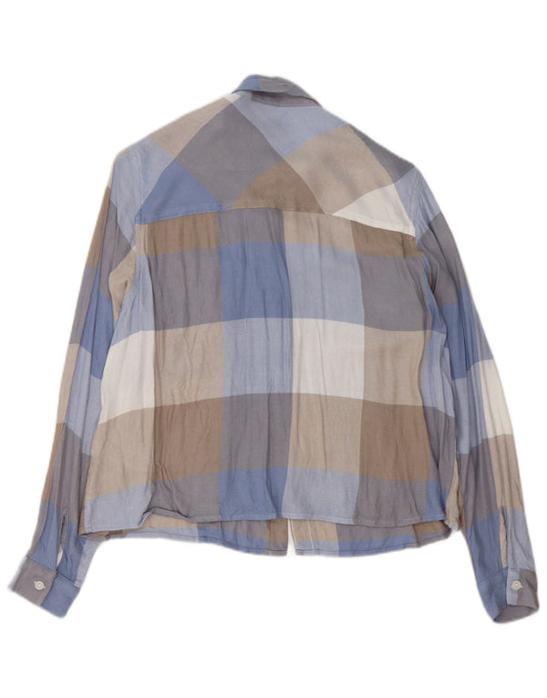Mistral Dame Overshirt Shirt UK 14 Medium Flerfarvet Ternet Rayon