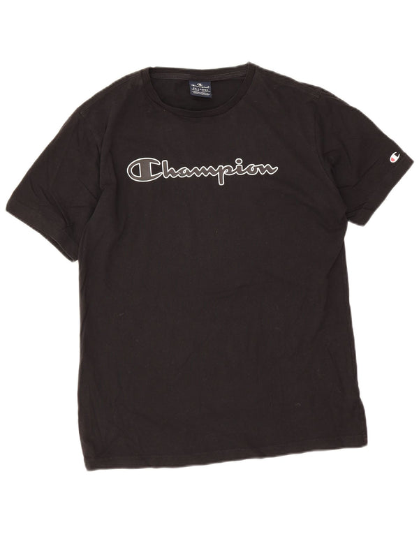 Champion Boys Grafisk T-Shirt Top 15-16 år 2XL Sort