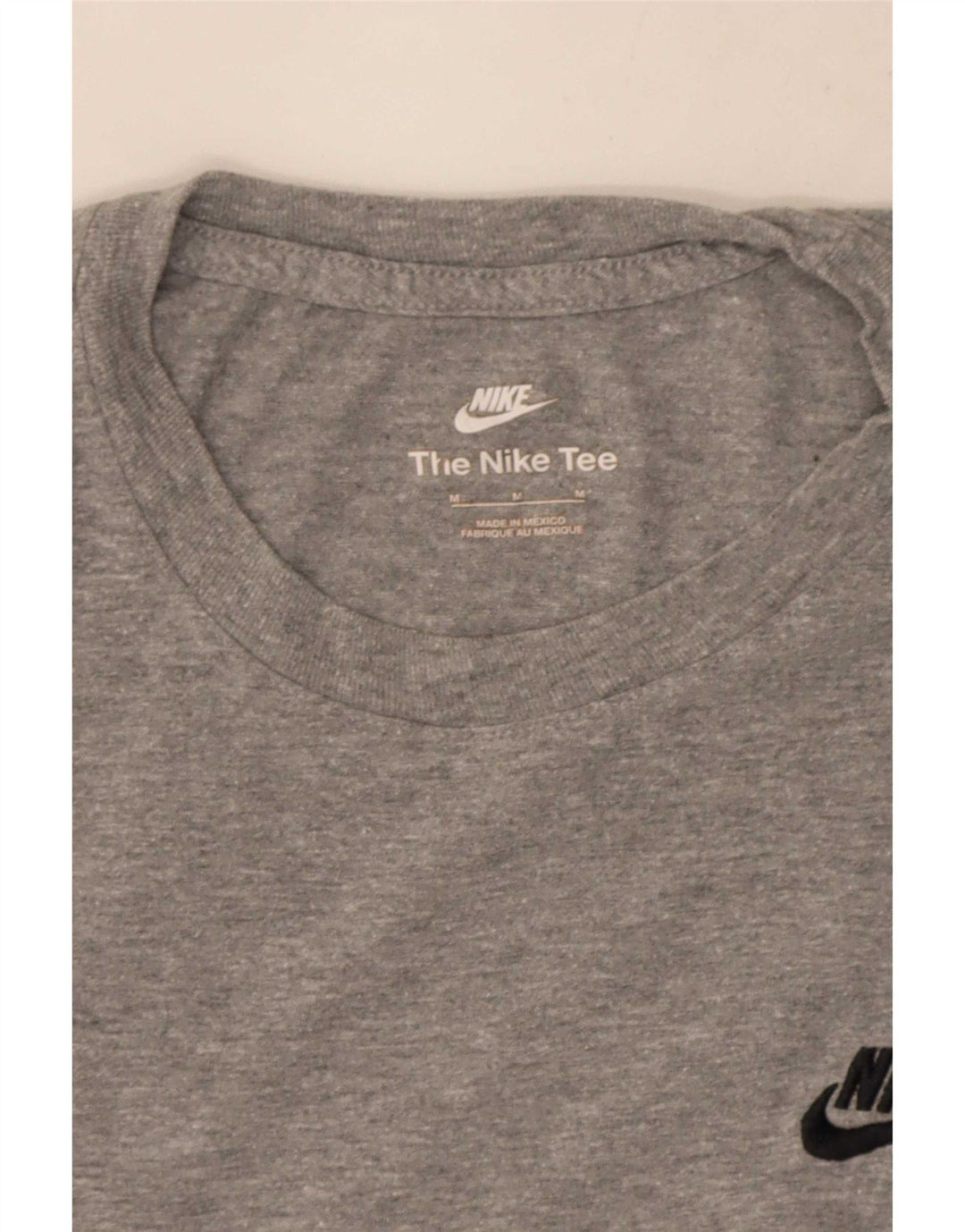 Nike herre T-shirt top mellemgrå flækket