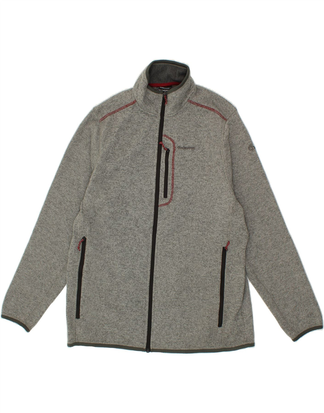 CRAGHOPPERS Womens Tracksuit Top Jacket UK 18 XL Grey Polyester Vintage CRAGHOPPERS and Second-Hand CRAGHOPPERS from Messina Hembry 