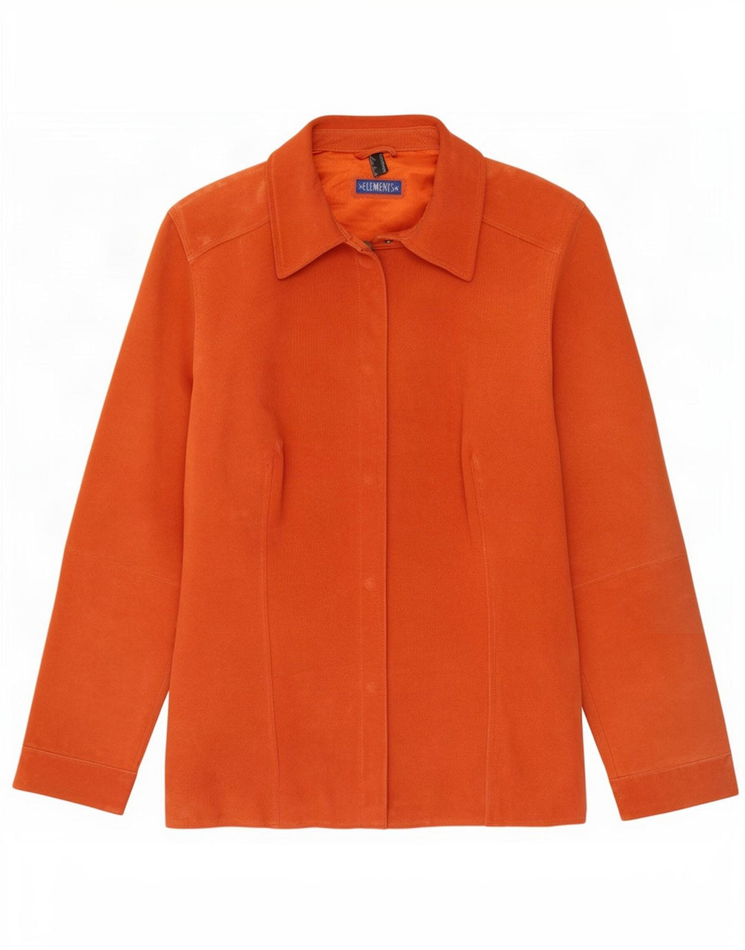 Elements Dame Ruskindsjakke UK 14 Large Orange Læder