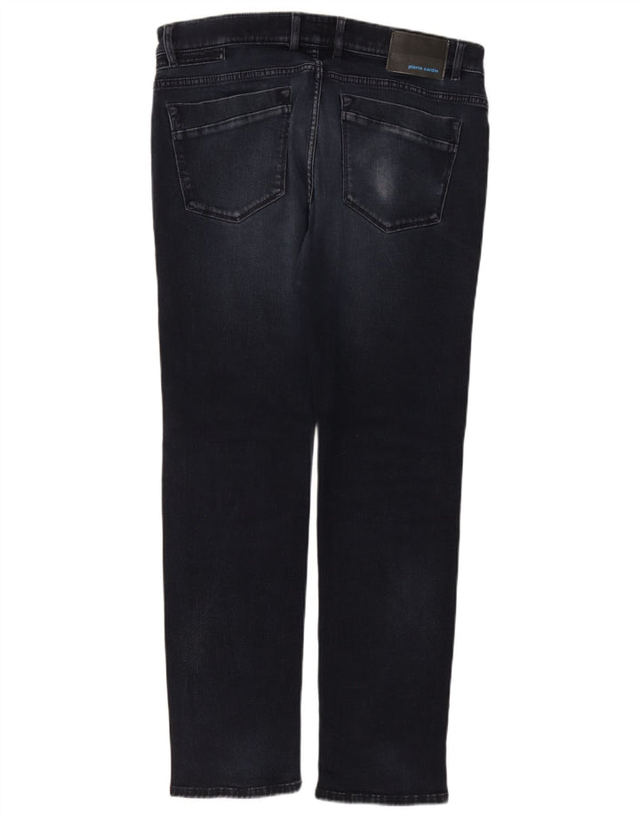 Pierre Cardin Herre Slim Jeans W35 L32 Marineblå Bomuld