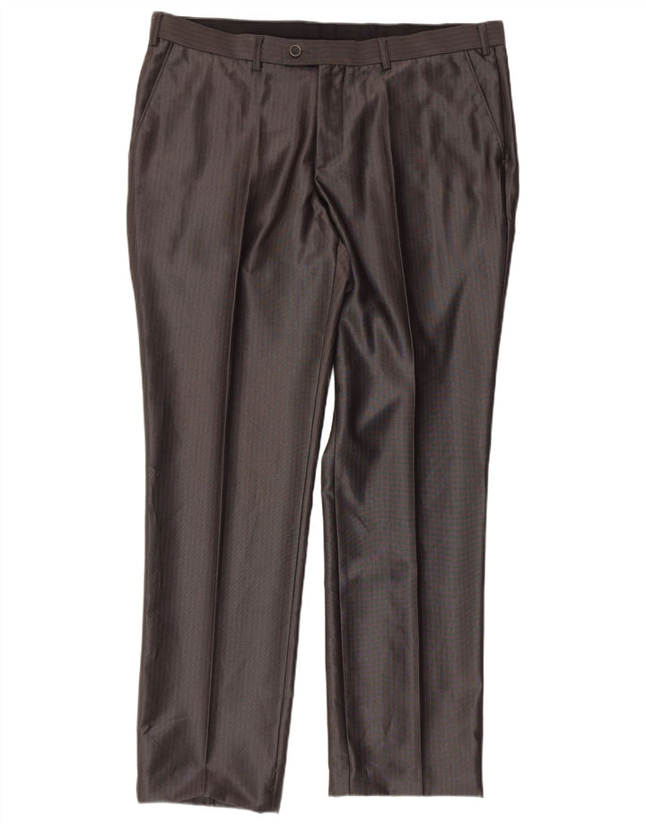 Angelo Litrico Herre 3-delt jakkesæt EU 54 2XL W38 L30 Grey Pinstripe Classic