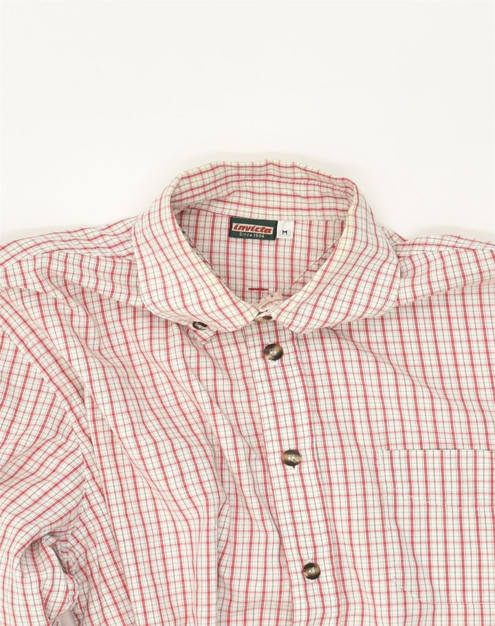 INVICTA Mens Shirt Medium Red Check Cotton | Vintage Invicta | Thrift | Second-Hand Invicta | Used Clothing | Messina Hembry 