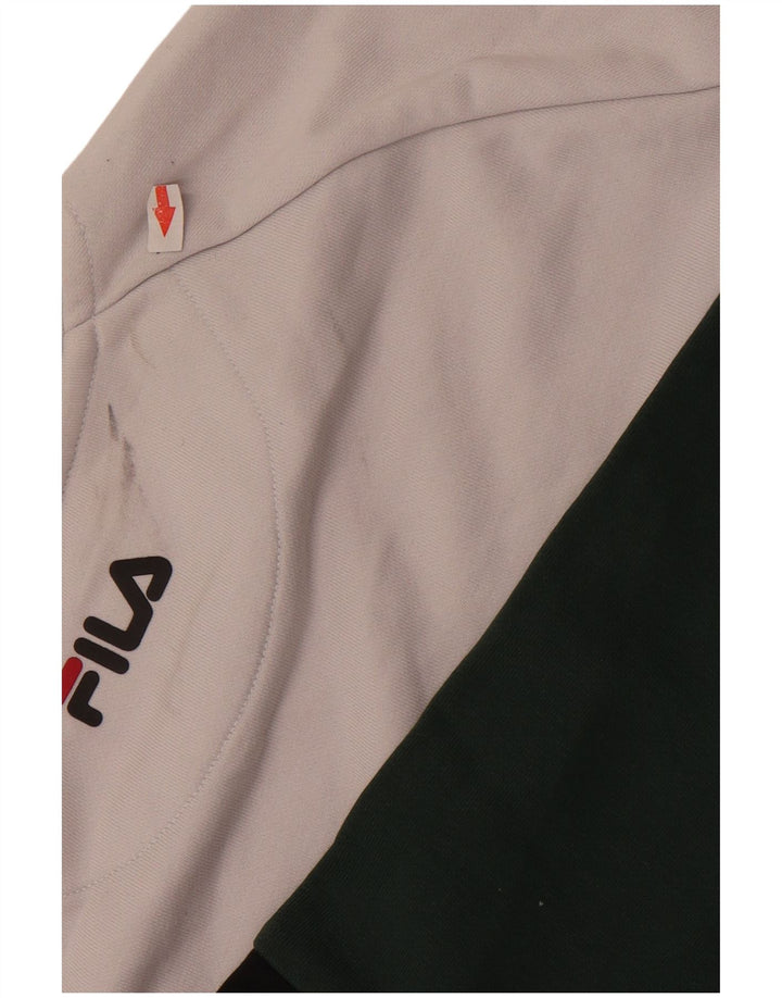 Fila Herre grafisk sweatshirt Jumper XL Grøn Colourblock
