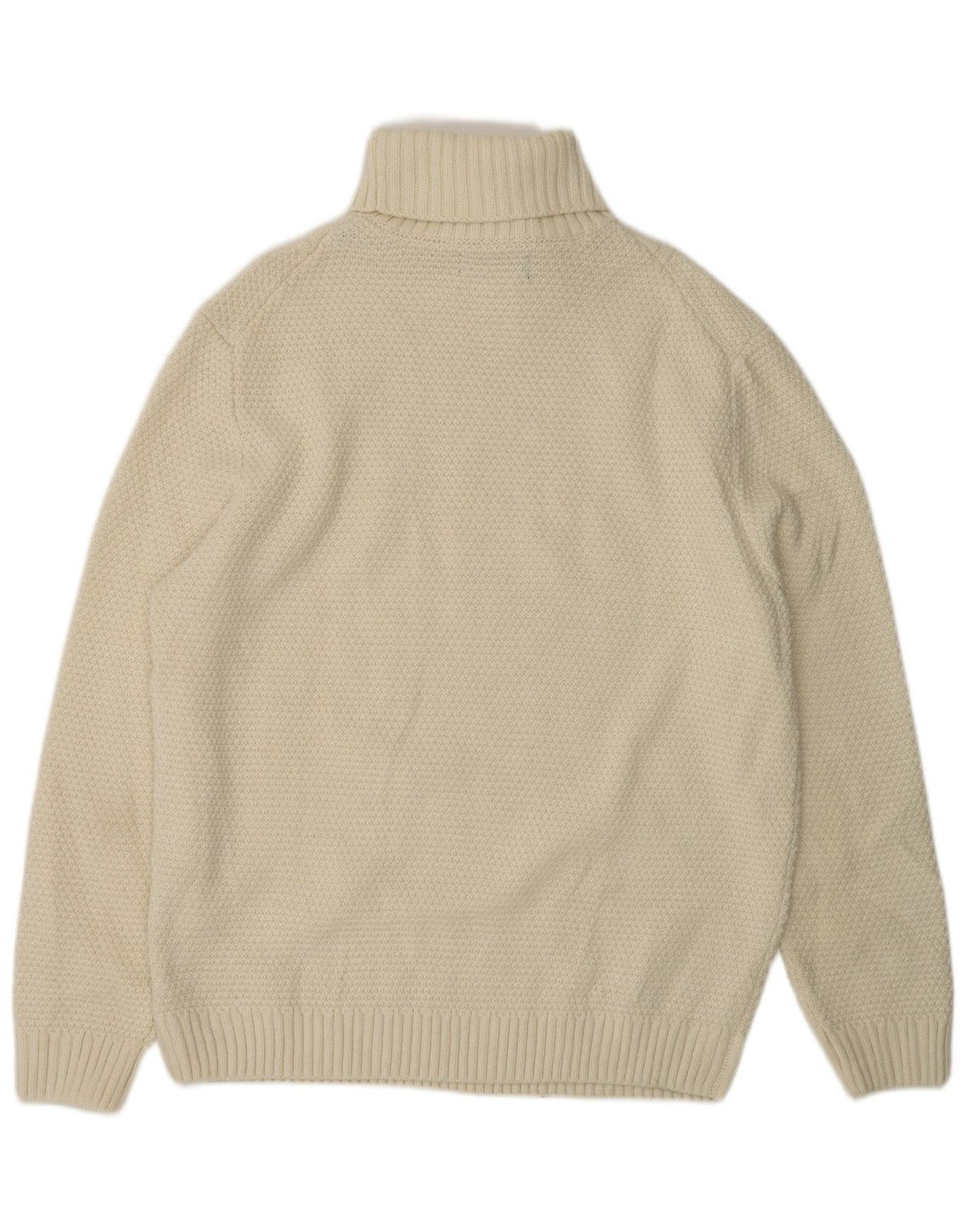 PIOMBO Herre rullehals sweater 2XL hvid akryl
