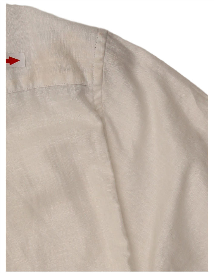 TED BAKER Kortærmet herreskjorte str. 5 XL Hvid hør