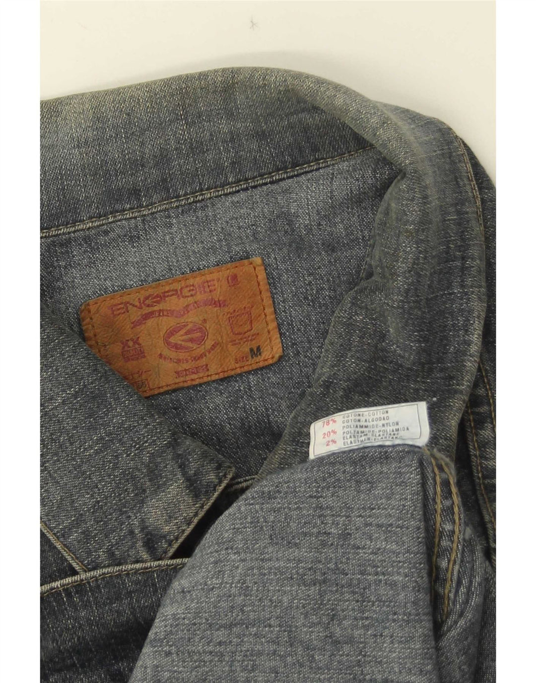 Energie Herre denimjakke UK 38 Medium Blue Cotton