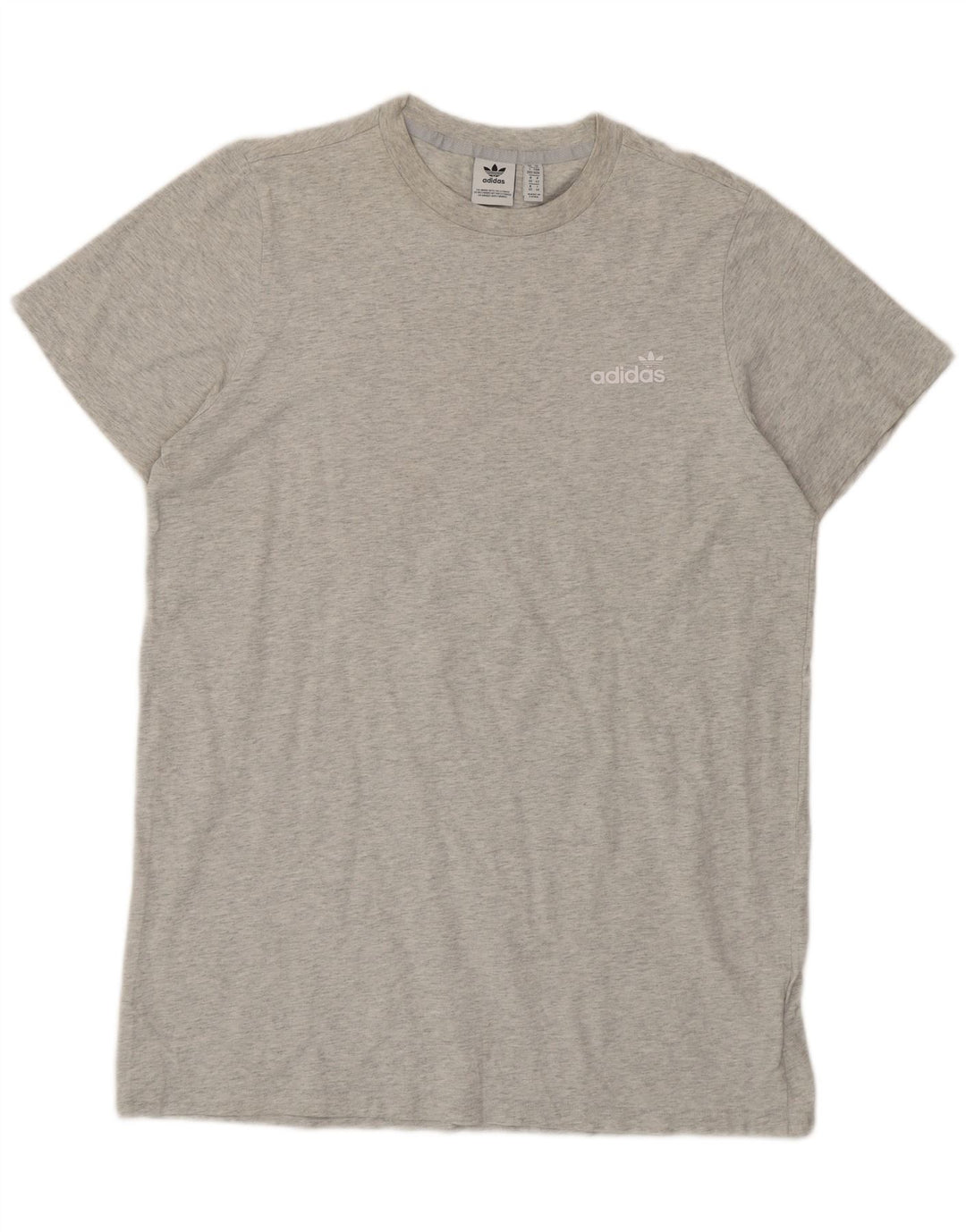 Adidas Dame Grafisk T-Shirt Top UK 14 Medium Grå Bomuld