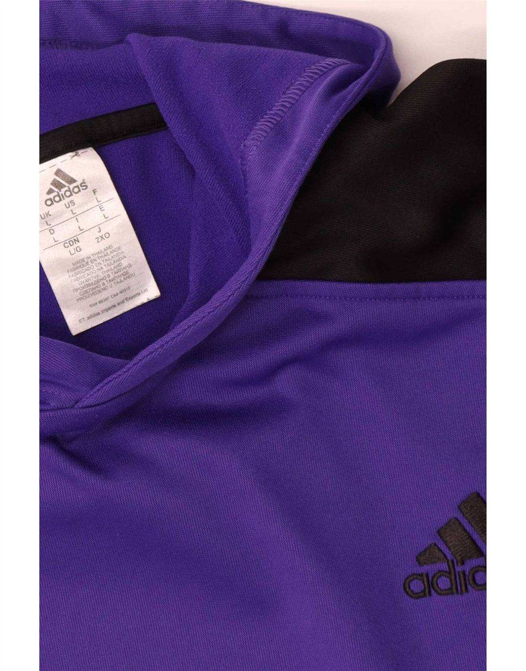 Adidas Herre hættetrøje Jumper Large Lilla Colourblock Polyester