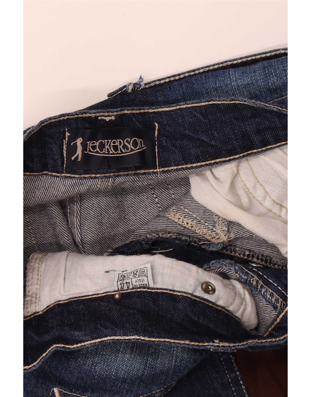 Jeckerson Dame Slim Jeans IT 44 Medium W32 L31 Blå Colourblock