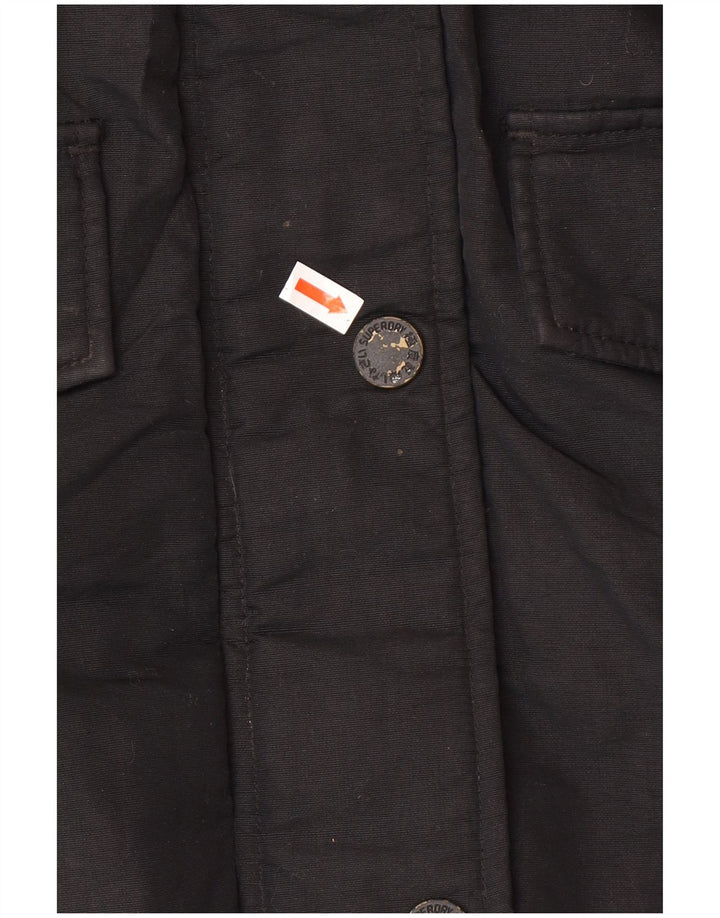 Superdry Parkajakke til kvinder UK 12 Medium Black Winter