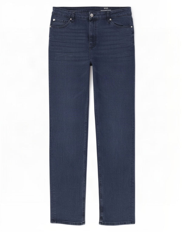 Marks & Spencer Dame Sienna Straight Jeans UK 16 Large W34 L31 Blue