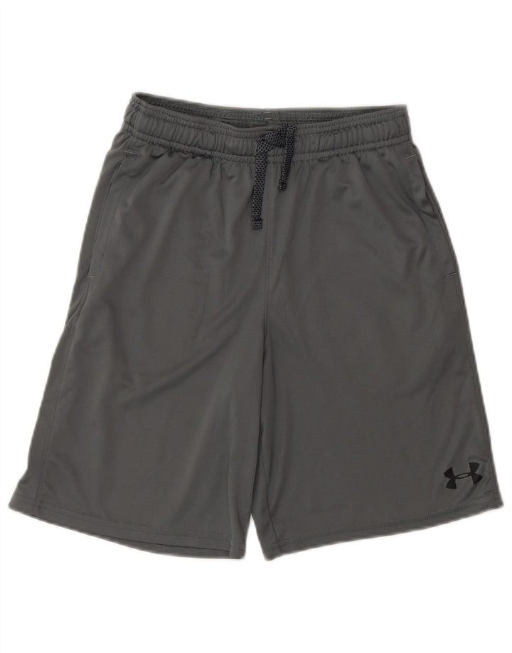 Under Armour Boys Heat Gear Sportshorts 9-10 år Medium Grå
