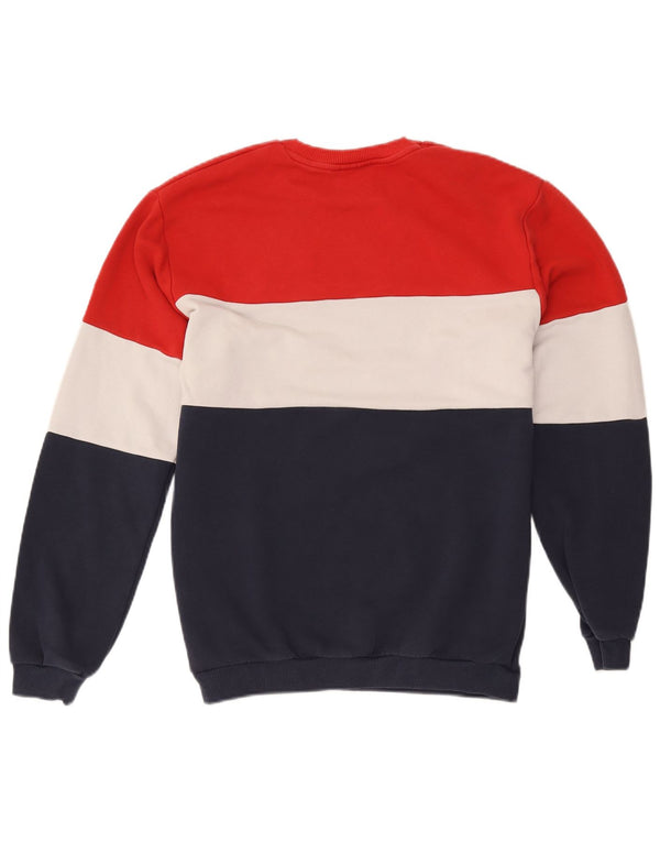 Fila Herre grafisk sweatshirt Jumper Medium Flerfarvet Colourblock Bomuld