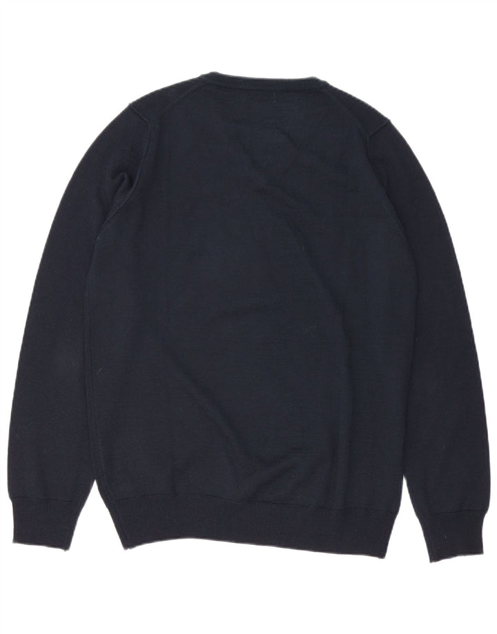 Rifle Herre V-hals sweater lille marineblå akryl