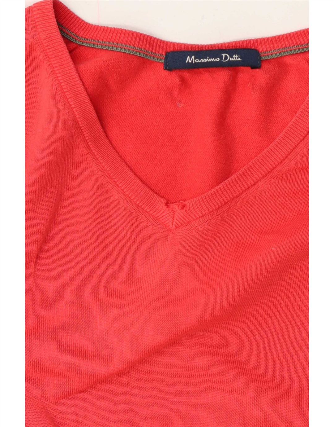 Massimo Dutti Herre V-hals sweater Stor Rød