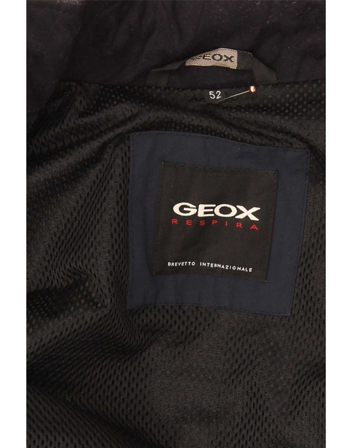 Geox Herre Respira Utility Jacket IT 52 XL Marineblå polyamid