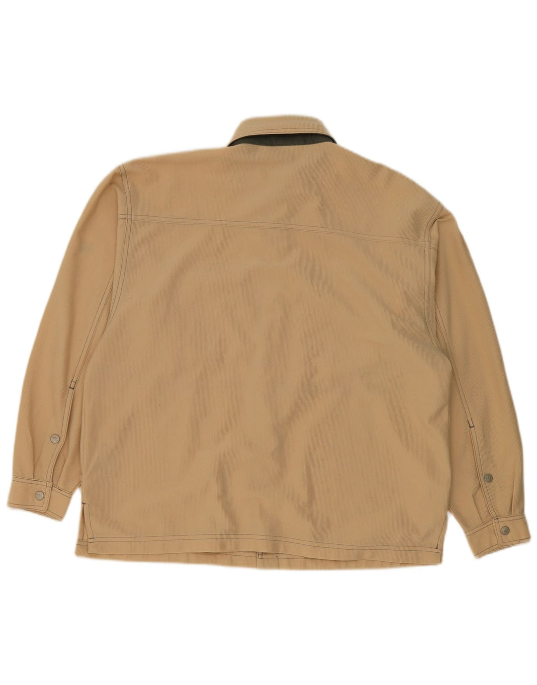 Diadora Herre Loose Fit skjorte UK 36 Small Beige Polyester