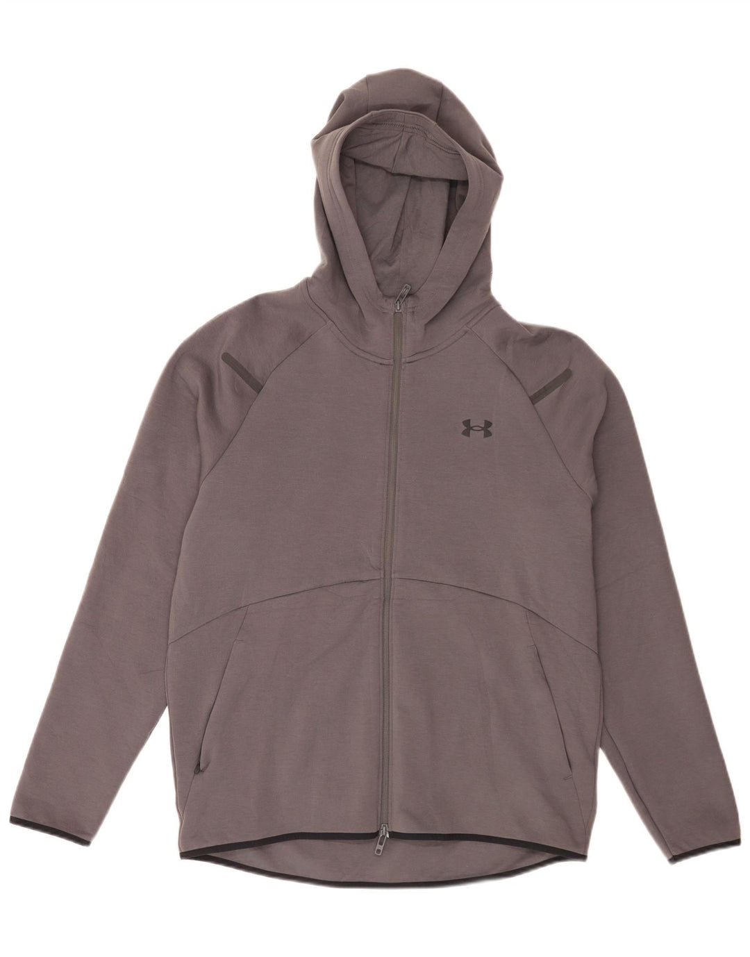 Under Armour Herre hættetrøje med lynlås Stor grå polyester